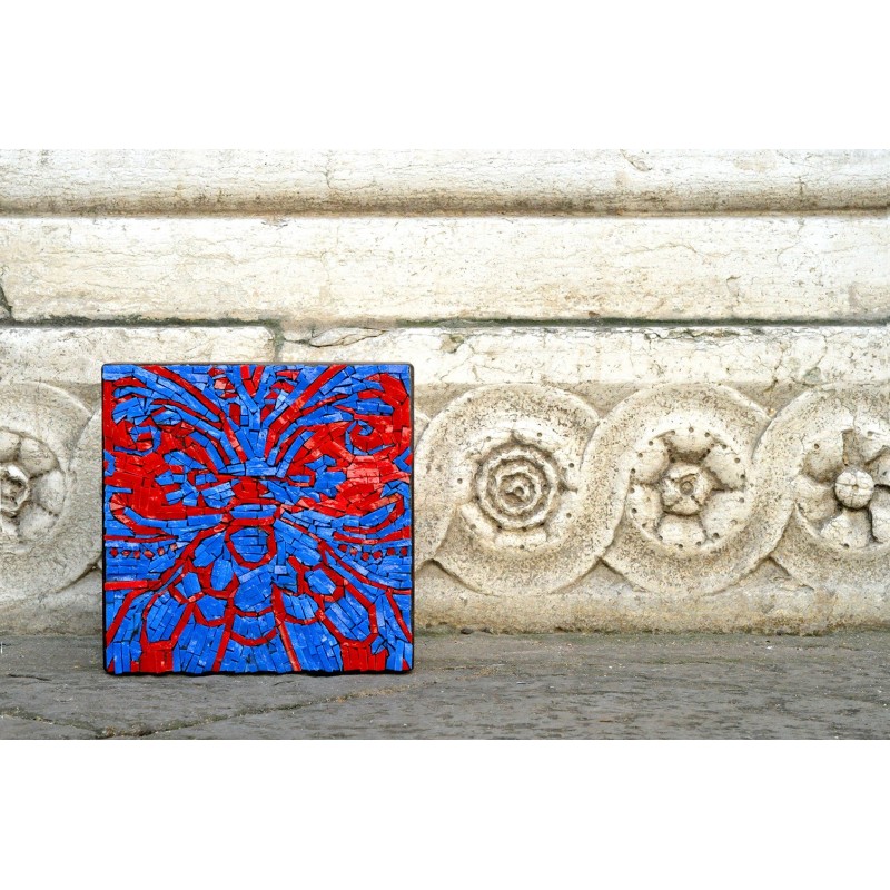 Venezia - Inspired by Fortuny pattern "Red and aqua"